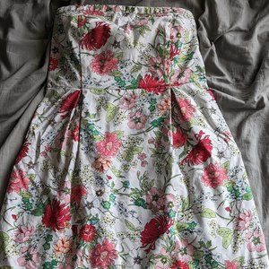 Old Navy strapless floral dress size 10